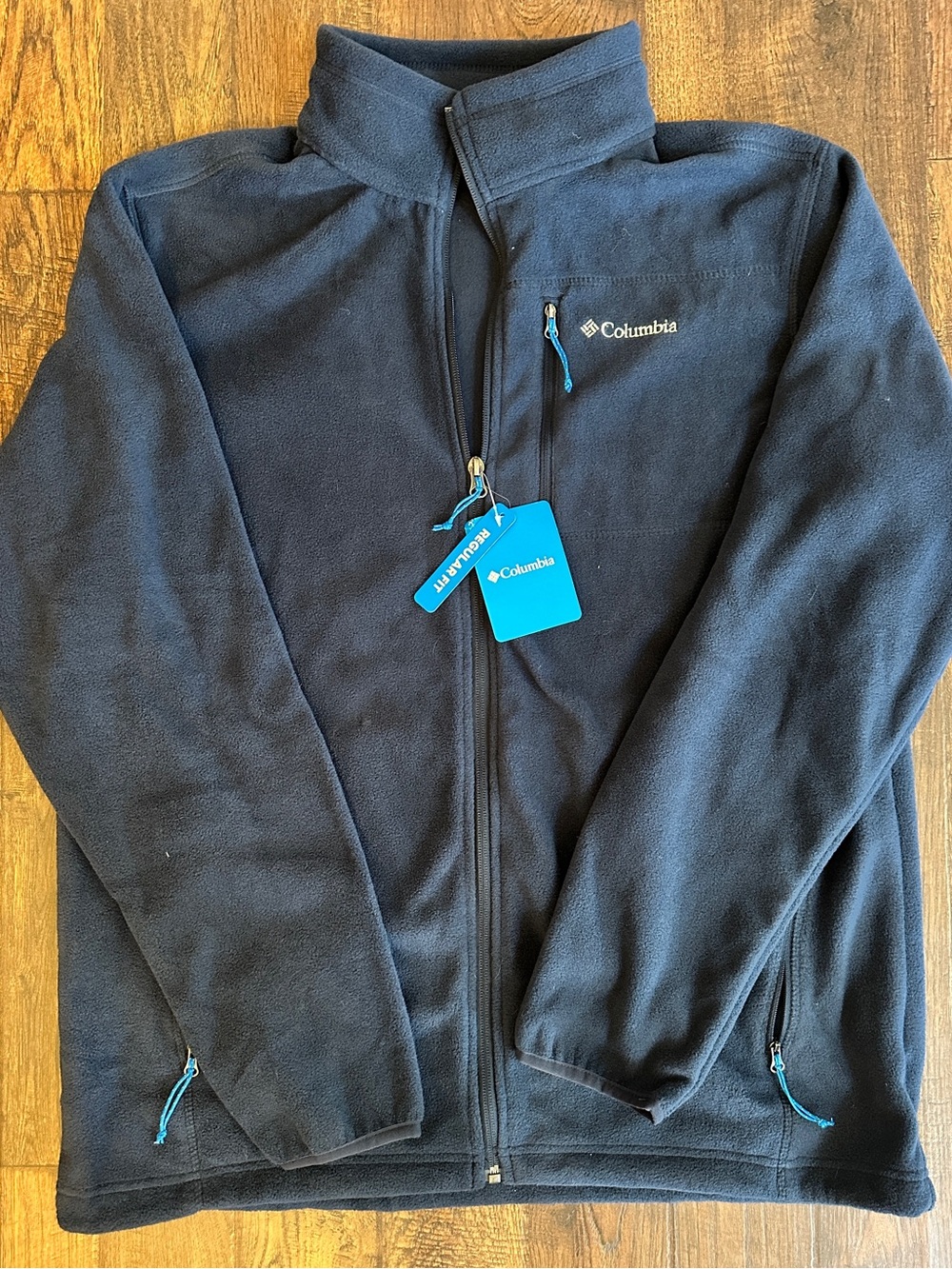 Columbia Steens Mountain Full Zip Fleece Jacket Men’s M Collegiate Navy NWT